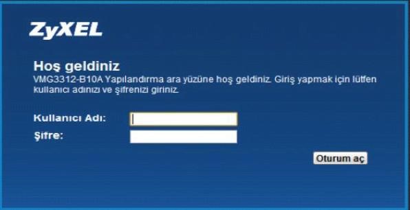 ZyXEL VMG3312 Modem Kurulumu ( Resimli Anlatım ) - Turbonet Destek